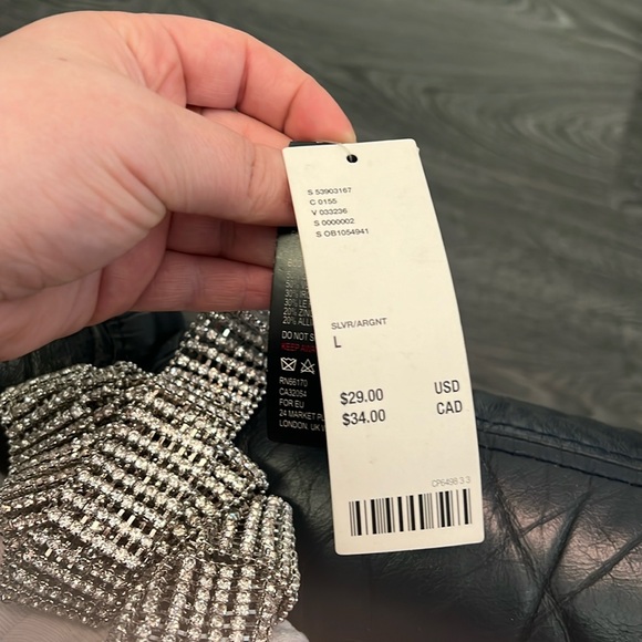 NEW WITH TAGS Urban outfitters rhinestone belt - Picture 2 of 3